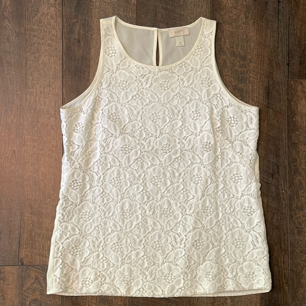Loft Size Medium Lace Front Tank